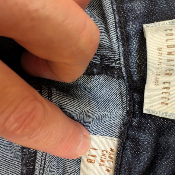 Coldwater Creek, natural fit, mini bootcut, dark denim, 18 tall long - Picture 6 of 7